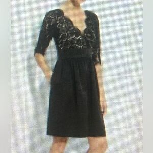 Elegant Black Lace Dress. Size 14